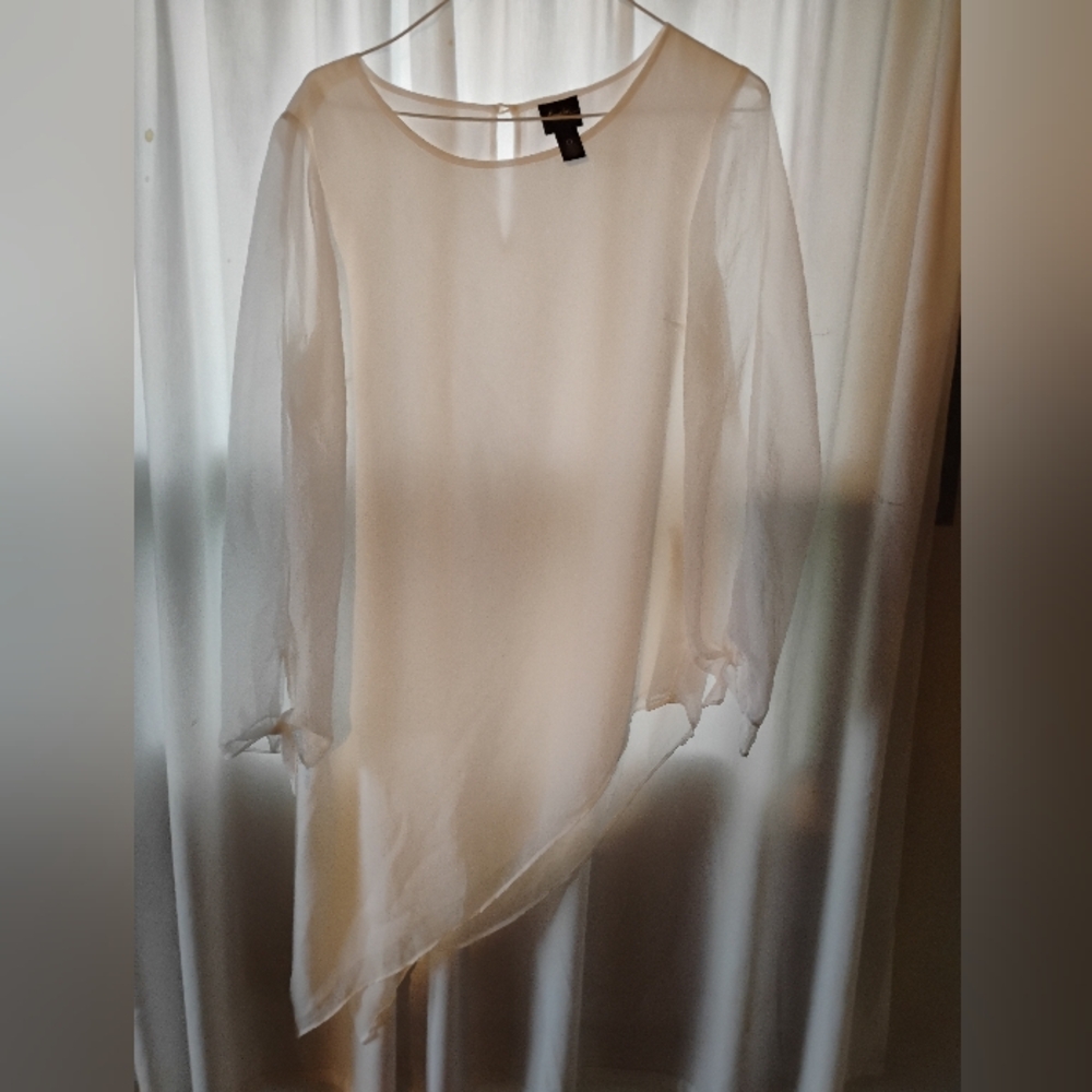 Sheer Cream Blouse